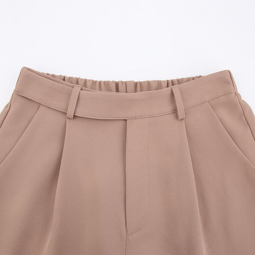 Pantalon Taille Haute Habillé Pour Femme | Beige