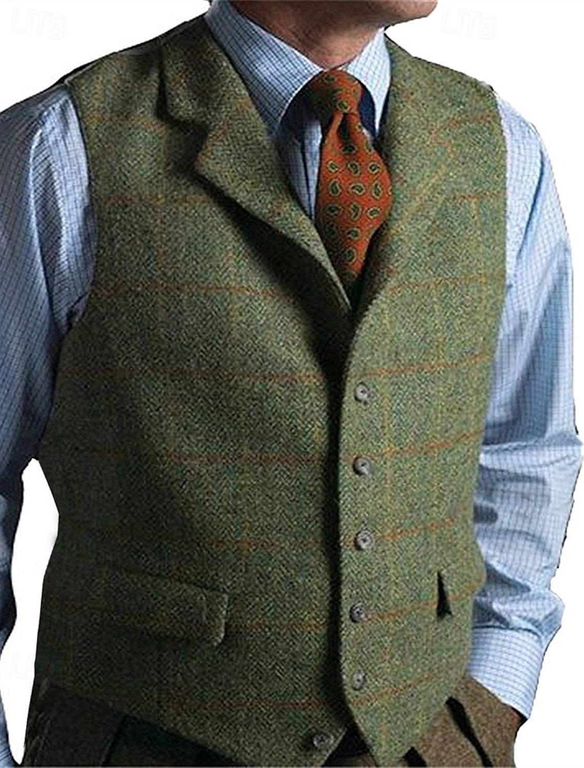 Gilet À Carreaux Pour Homme | Sans Manches