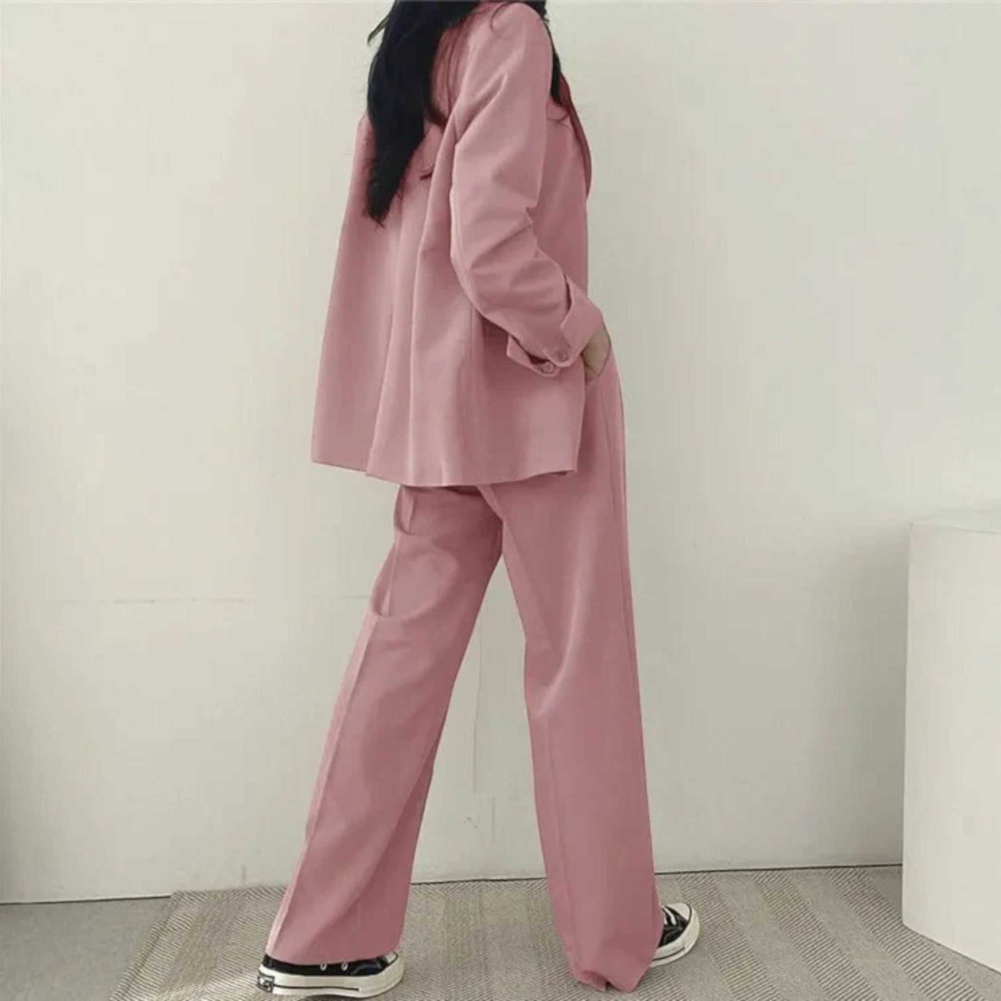 Élina | Ensemble Blazer Surdimensionné Décontracté Pour Femmes
