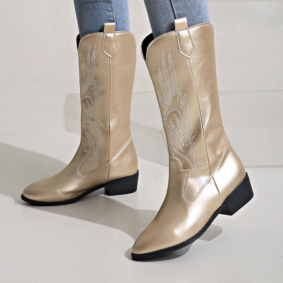 Bottes De Cowboy À Bout Pointu Pour Femme | Tendance