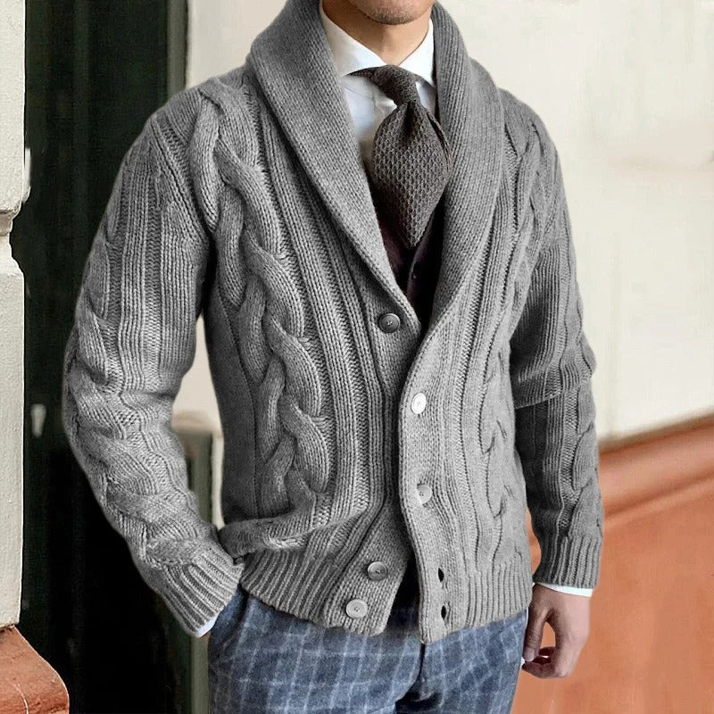 Cardigan D'hiver À Boutons Pour Homme | Décontracté