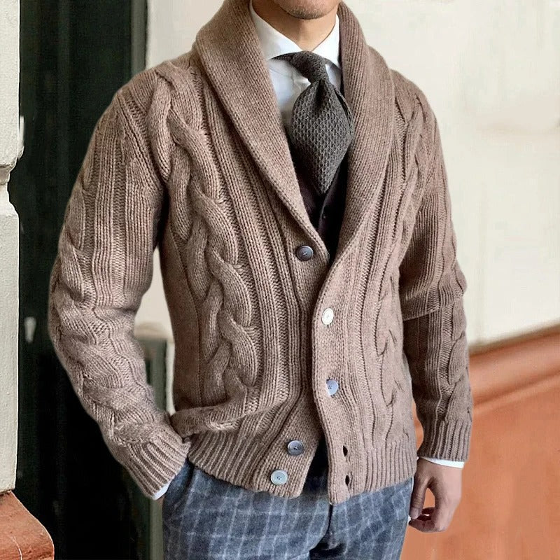 Cardigan D'hiver À Boutons Pour Homme | Décontracté
