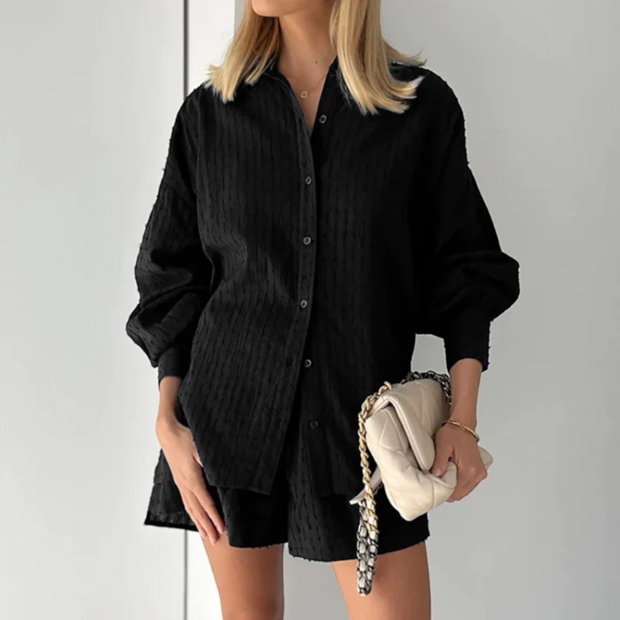 Suzanne | Ensemble Deux Pièces Oversize d'Été Pour Femme