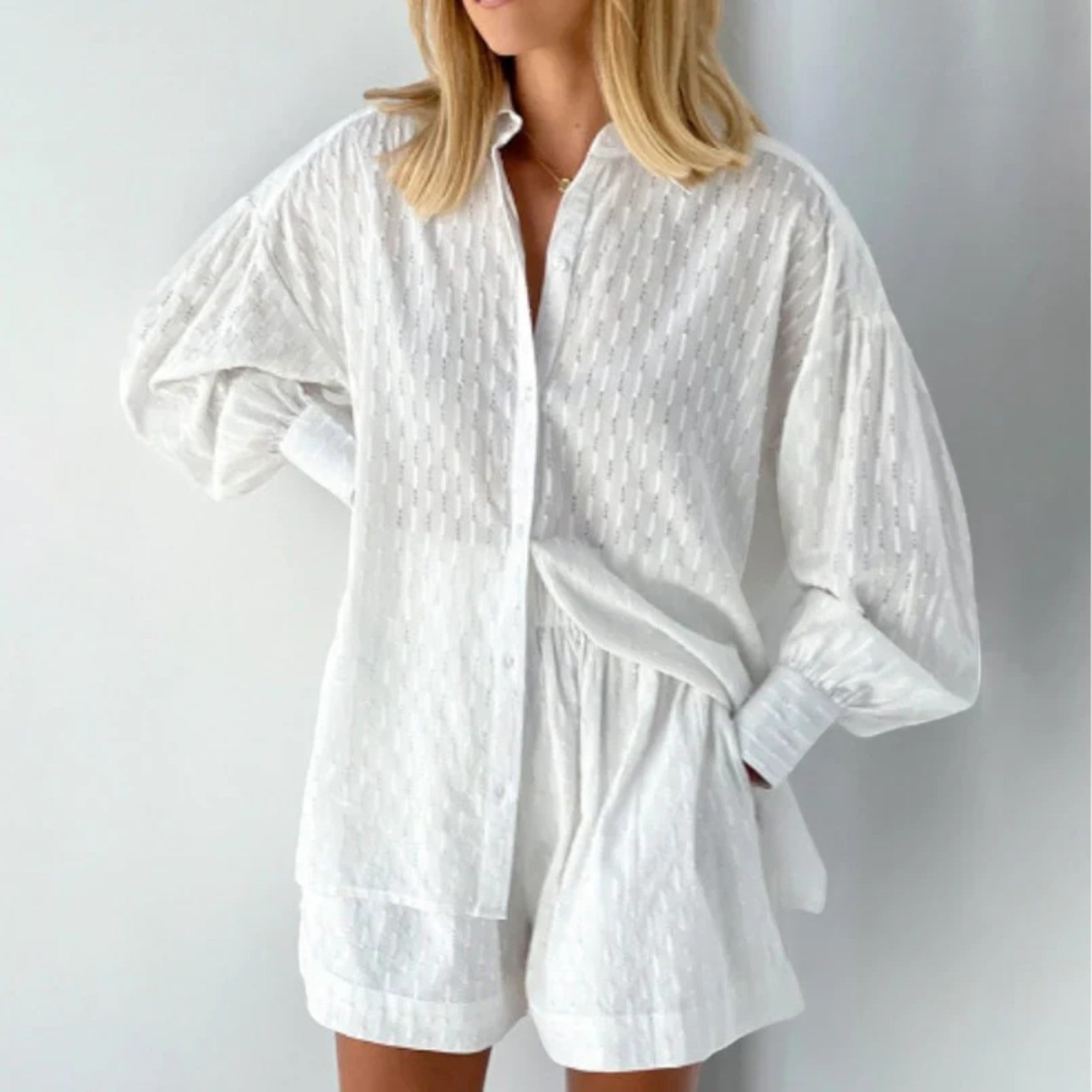 Suzanne | Ensemble Deux Pièces Oversize d'Été Pour Femme