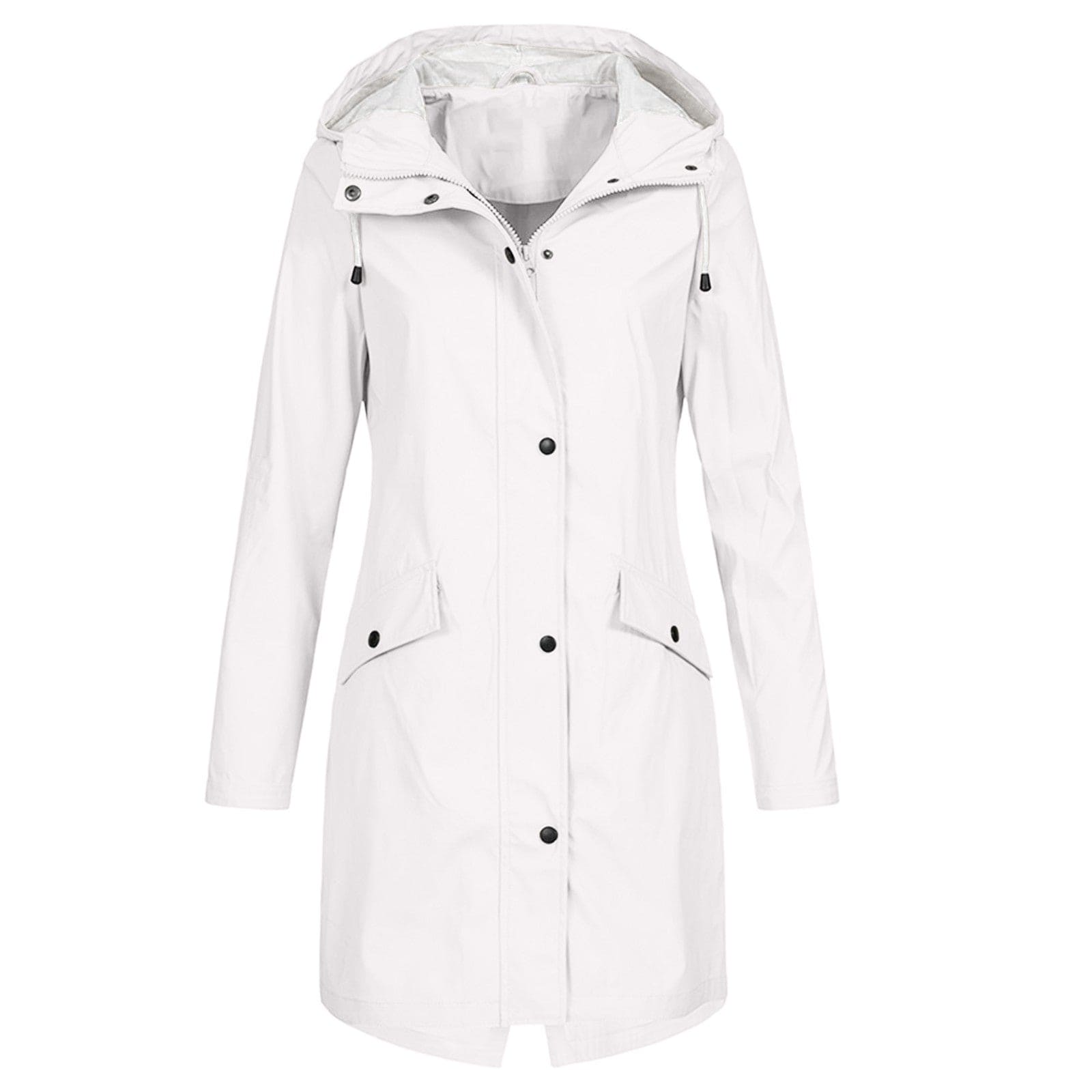 Veste De Pluie Longue Pour Femmes | Fermeture Éclair