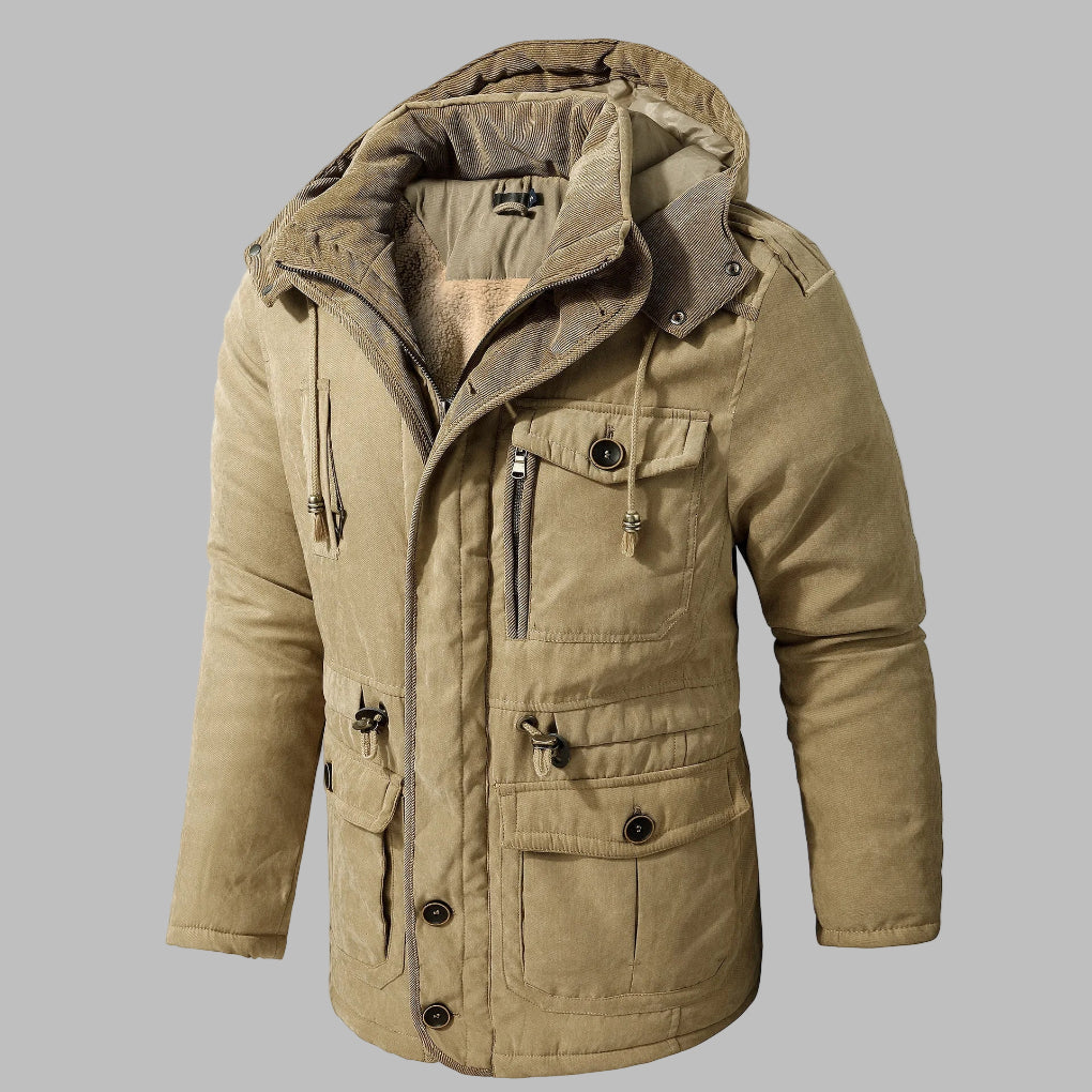 Veste D’Hiver À Capuche Pour Homme | Multi-Poches