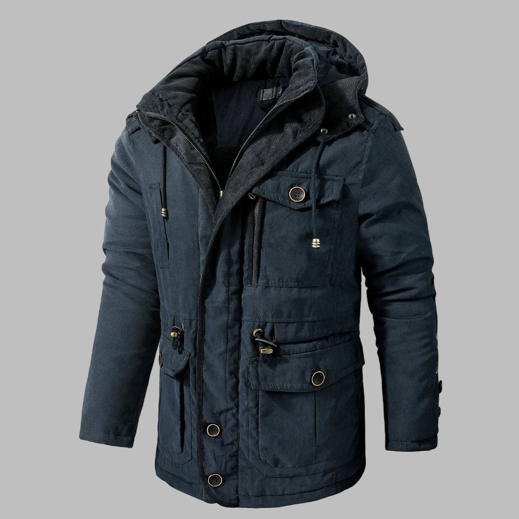 Veste D’Hiver À Capuche Pour Homme | Multi-Poches
