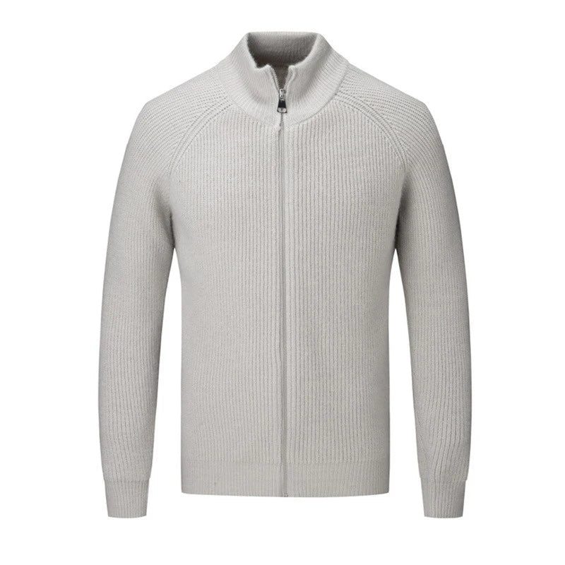 Pull Tricoté À Manches Longues Pour Homme | Col Montant