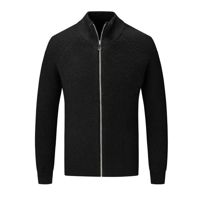 Pull Tricoté À Manches Longues Pour Homme | Col Montant
