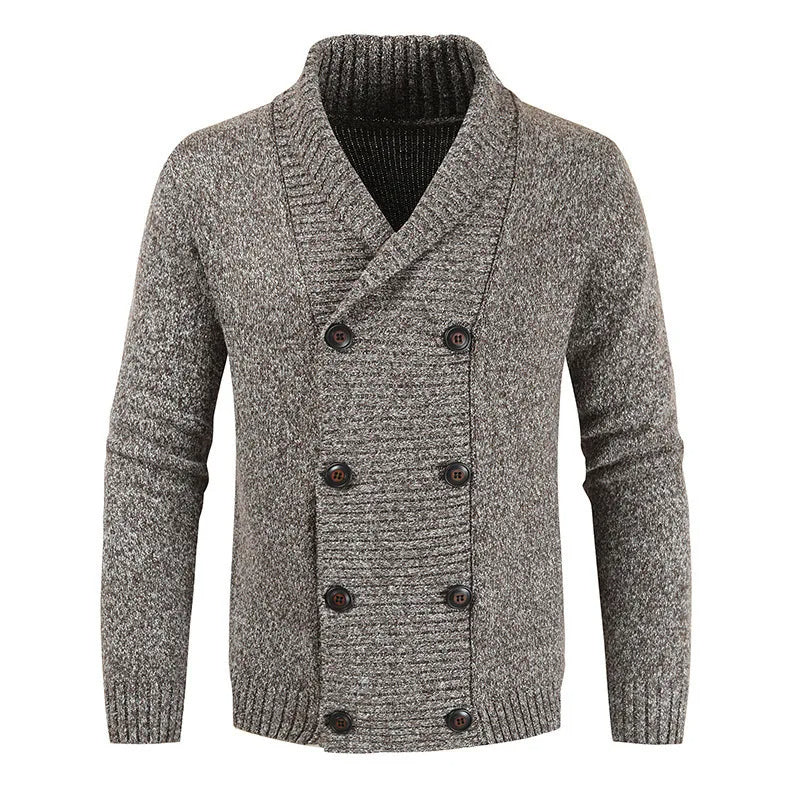 Cardigan Homme À Double Boutonnage | Manches Longues