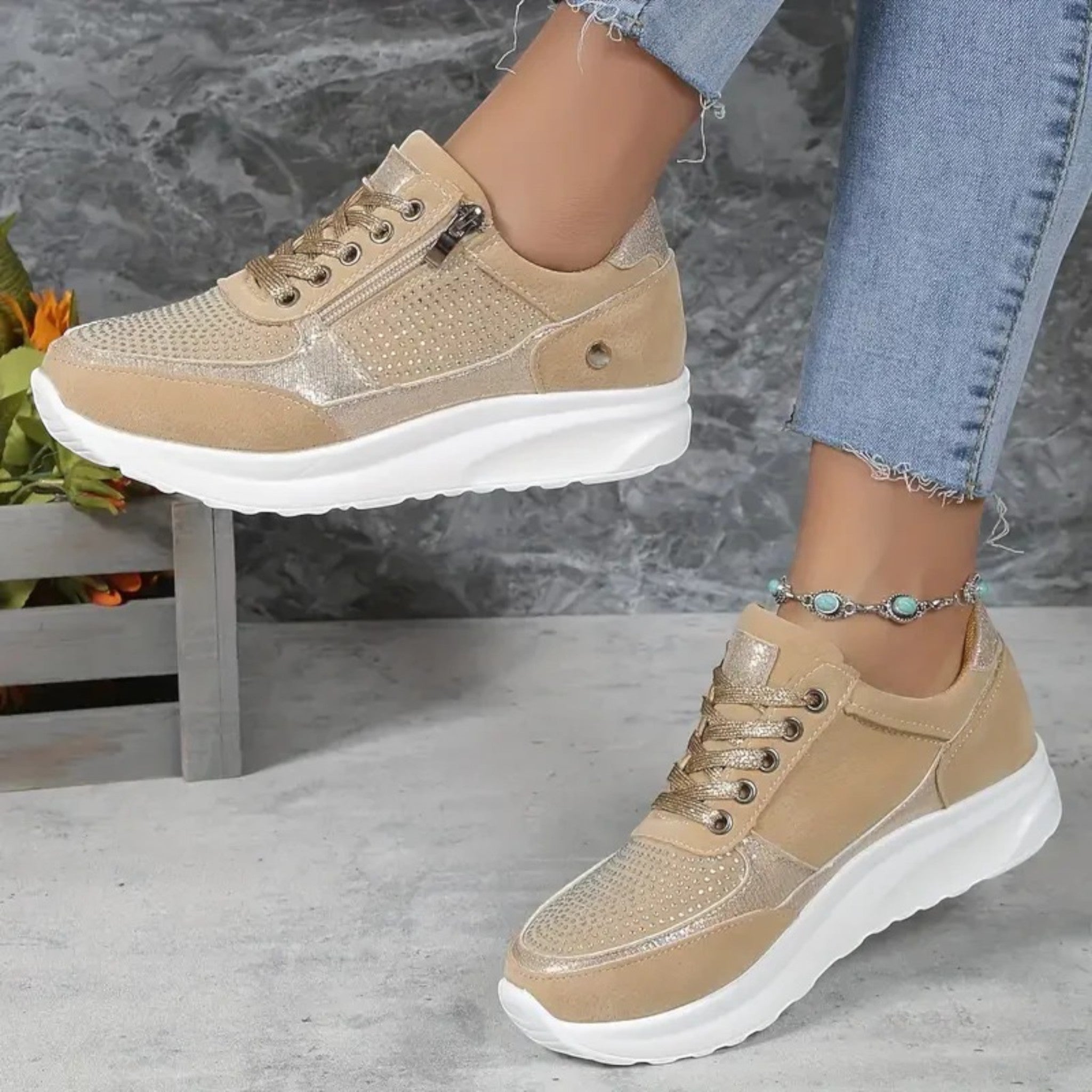 Baskets Tendance Pour Femmes | Fermeture Éclair