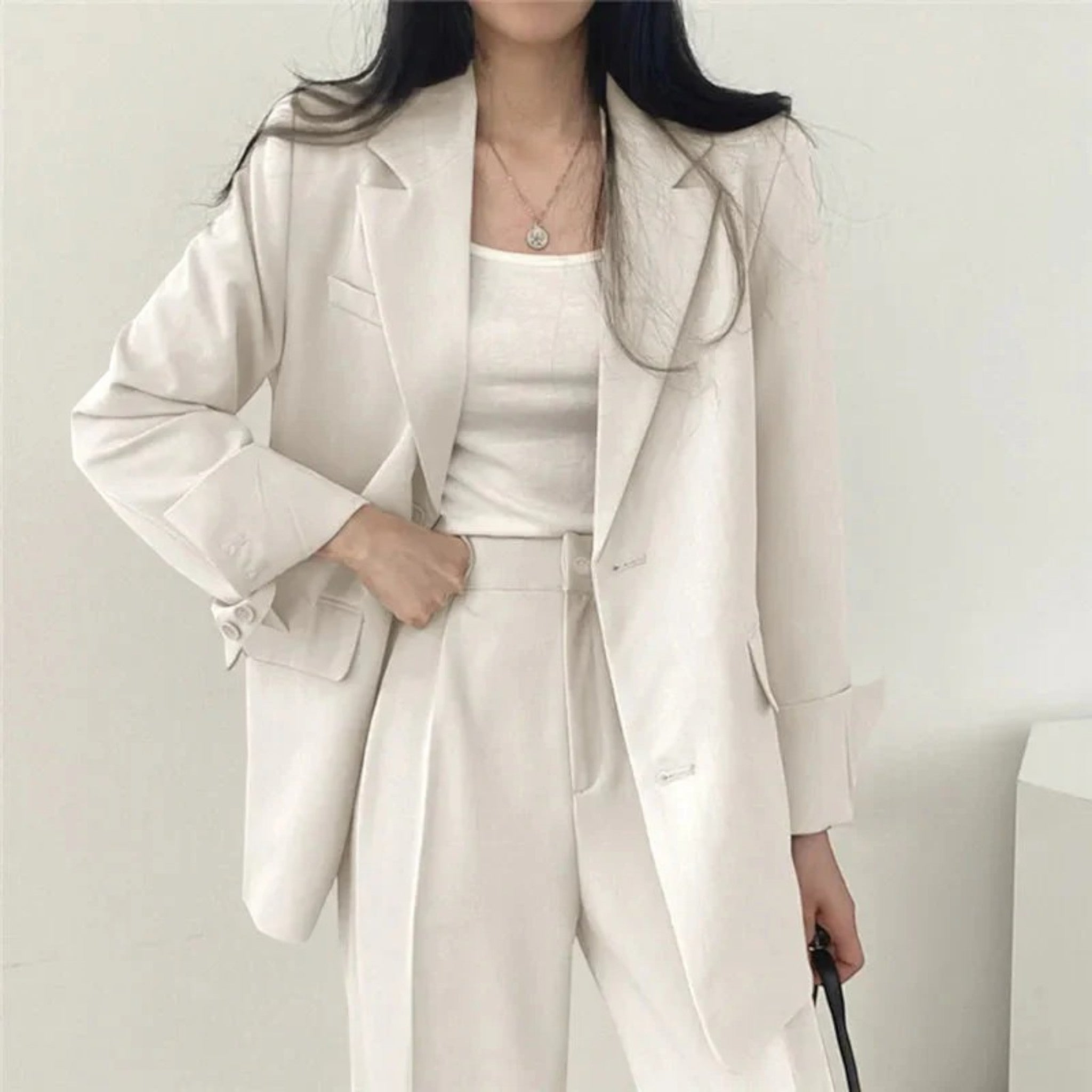 Élina | Ensemble Blazer Surdimensionné Décontracté Pour Femmes