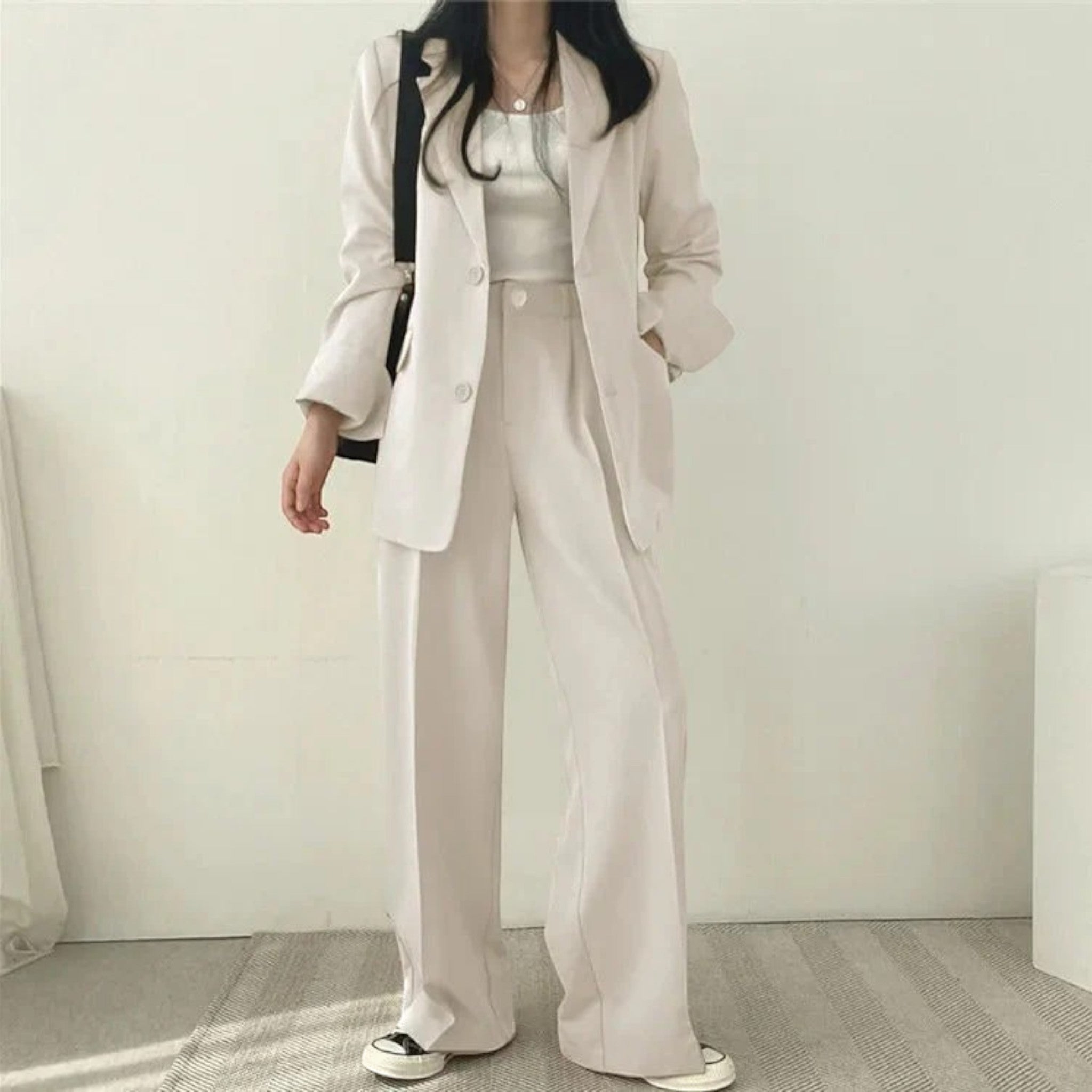 Élina | Ensemble Blazer Surdimensionné Décontracté Pour Femmes