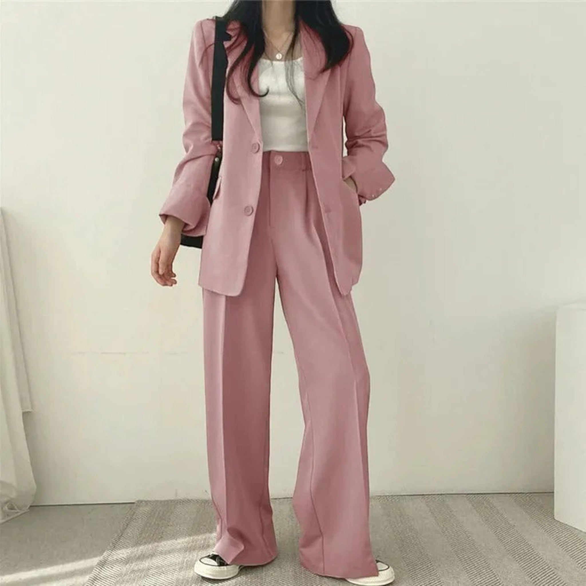 Élina | Ensemble Blazer Surdimensionné Décontracté Pour Femmes