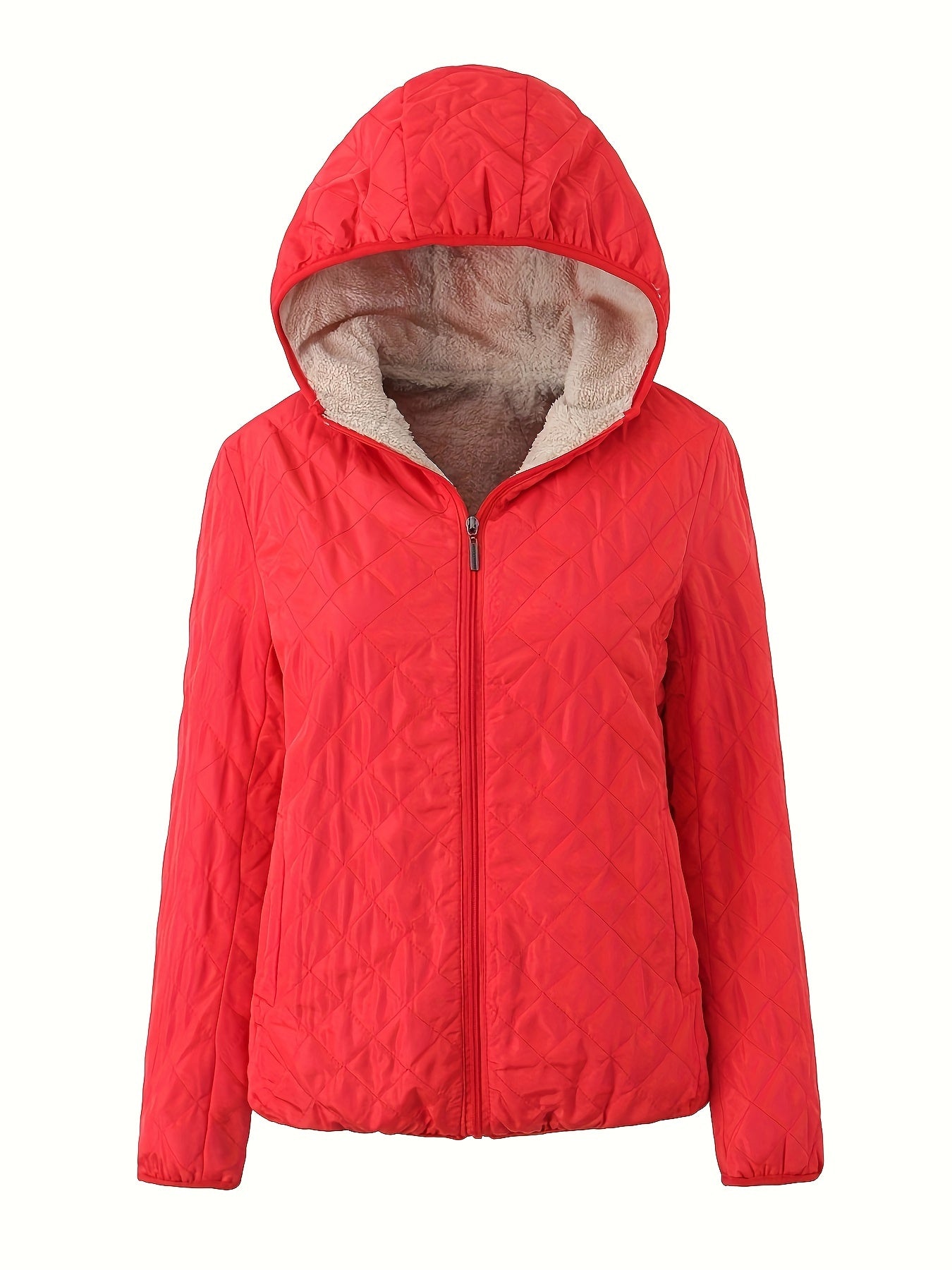 Veste Matelassée À Capuche Pour Femme | Avec Fermeture Éclair