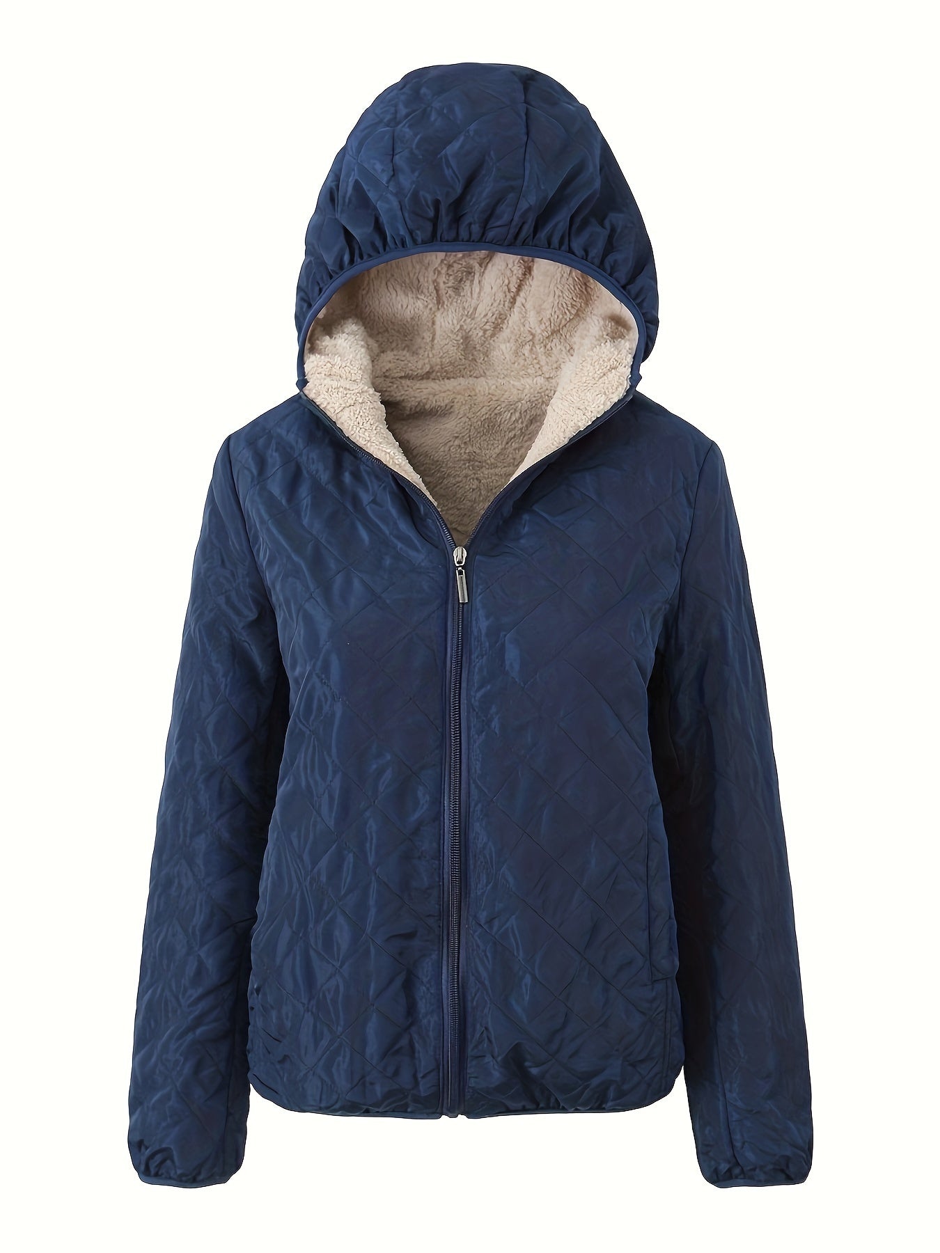 Veste Matelassée À Capuche Pour Femme | Avec Fermeture Éclair