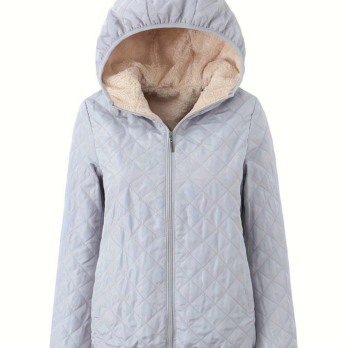 Veste Matelassée À Capuche Pour Femme | Avec Fermeture Éclair
