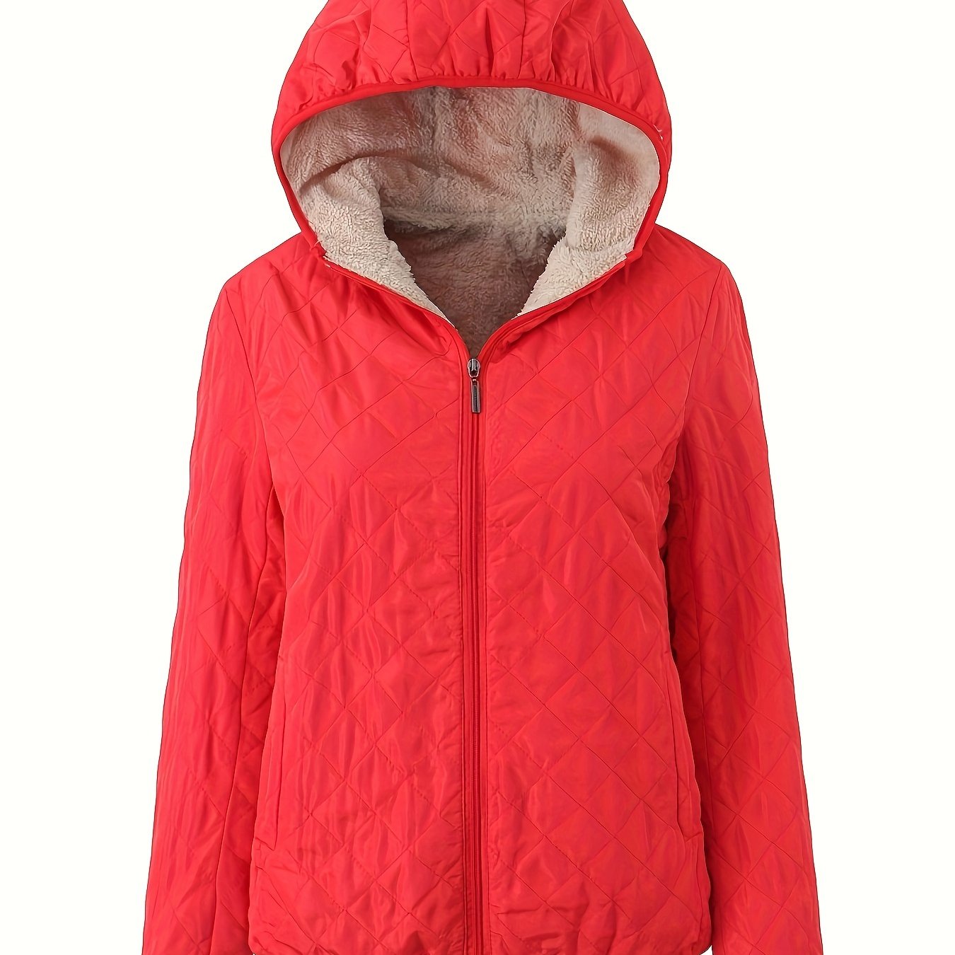 Veste Matelassée À Capuche Pour Femme | Avec Fermeture Éclair