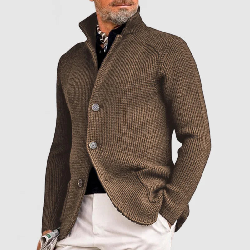 Cardigan Boutonné Tendance Pour Homme | Manches Longues