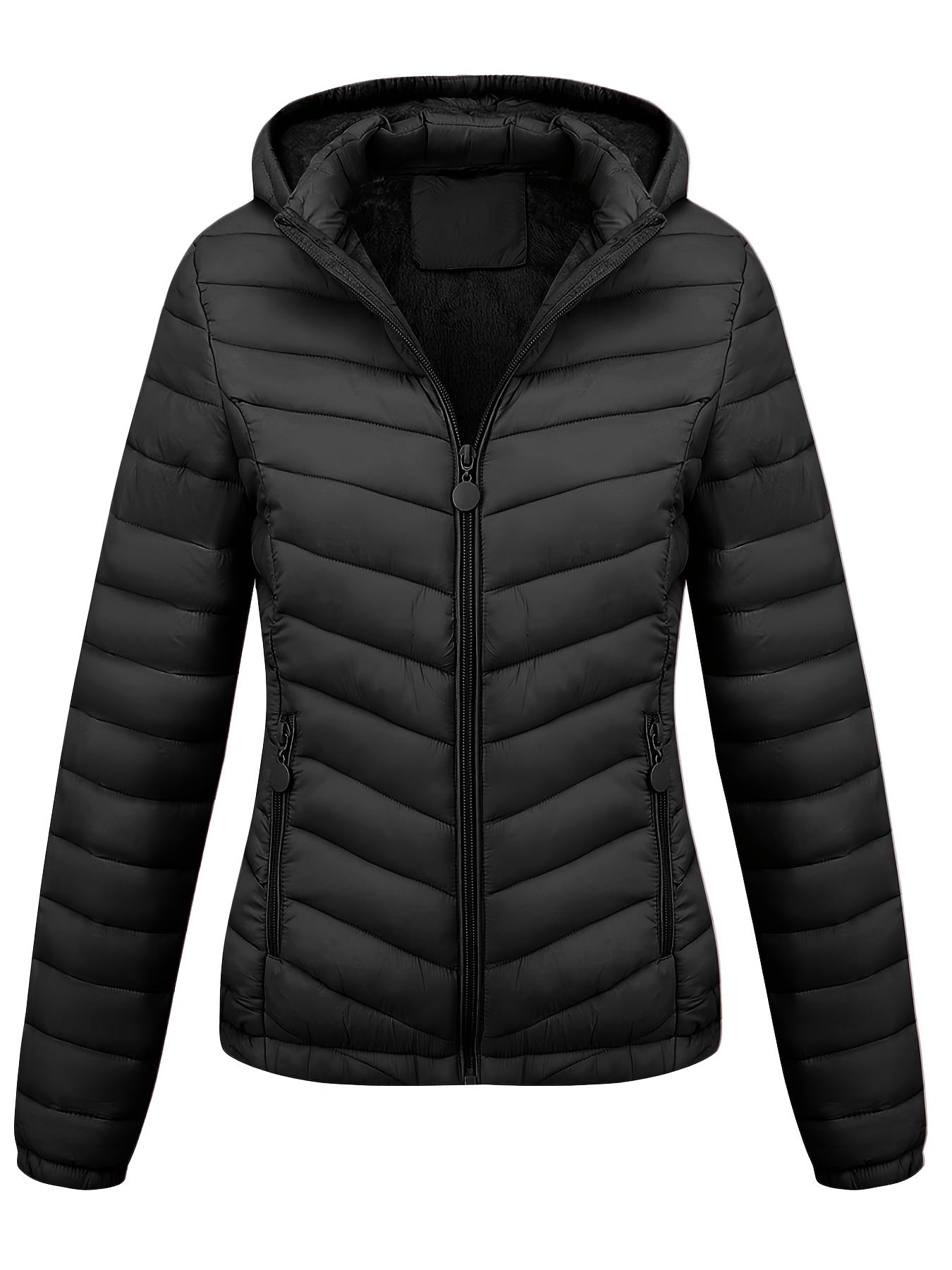 Veste Zippée Avec Poches Pour Femme | À Capuche