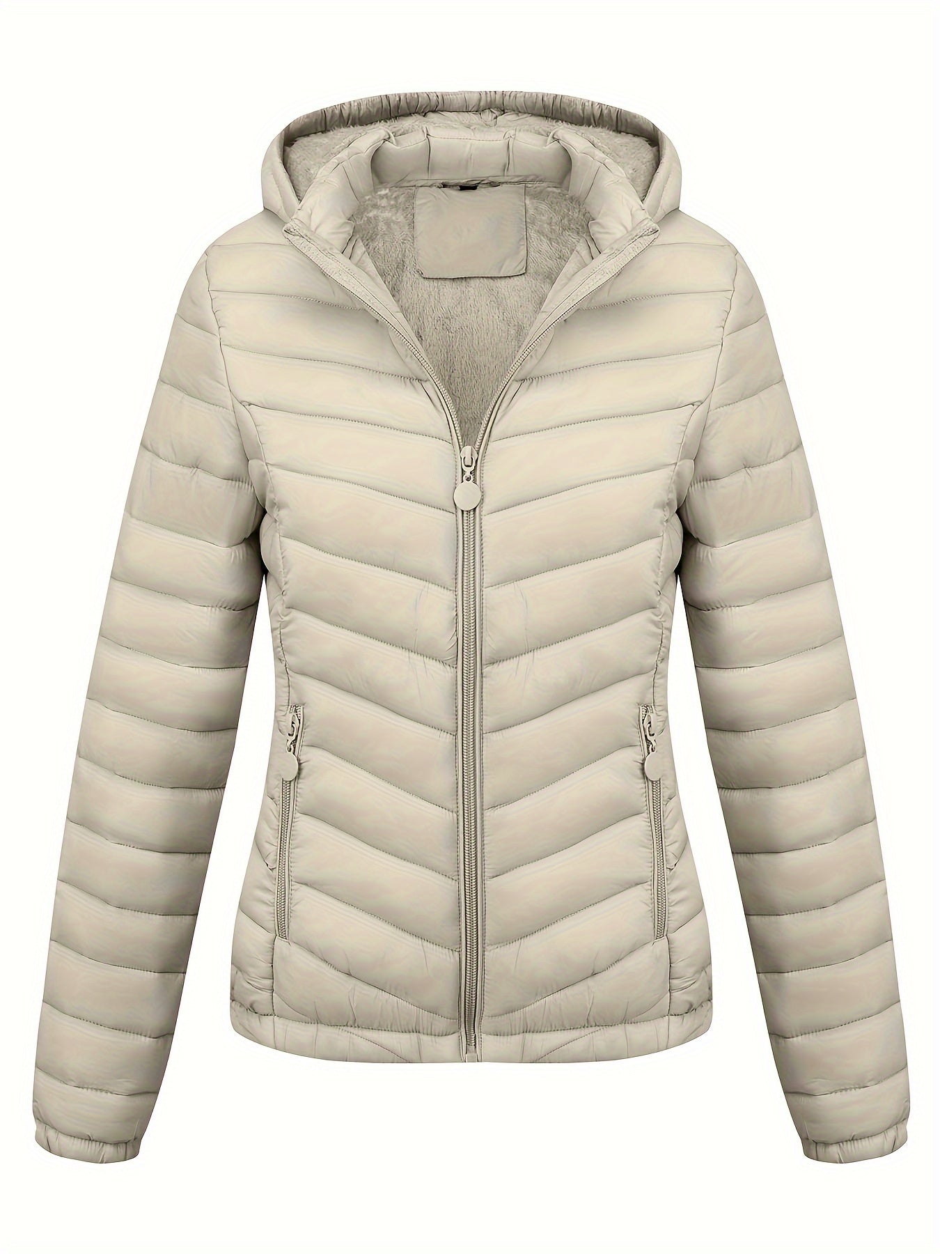 Veste Zippée Avec Poches Pour Femme | À Capuche