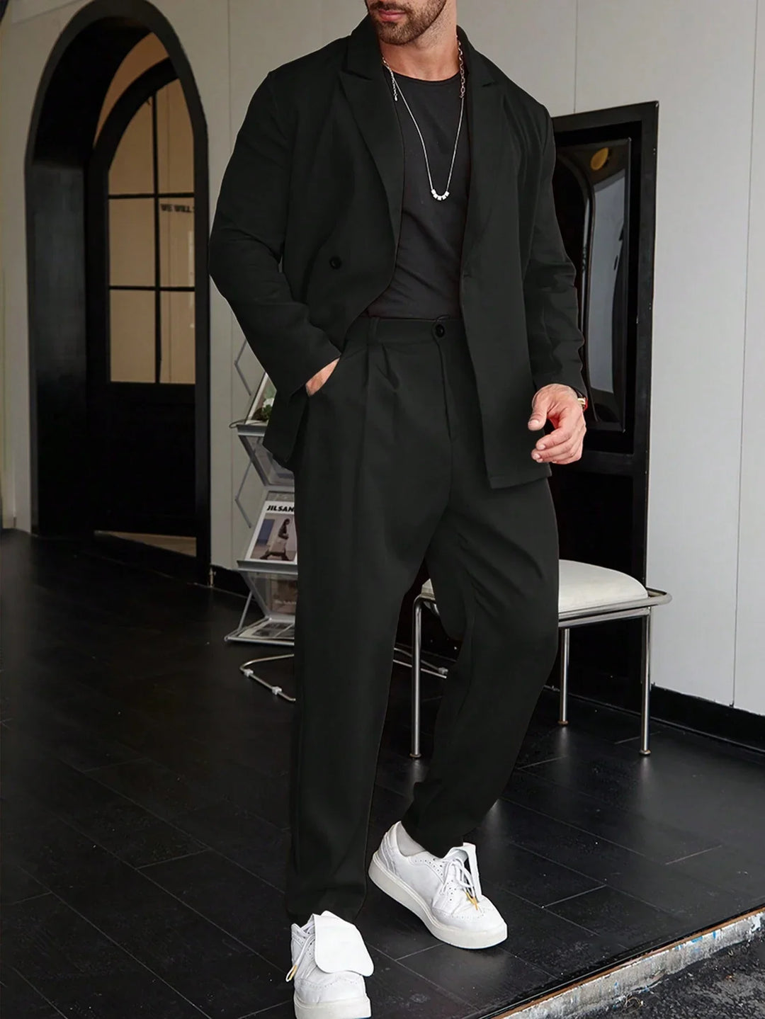 Ensemble Blazer Et Pantalon Oversize Pour Homme | Moderne