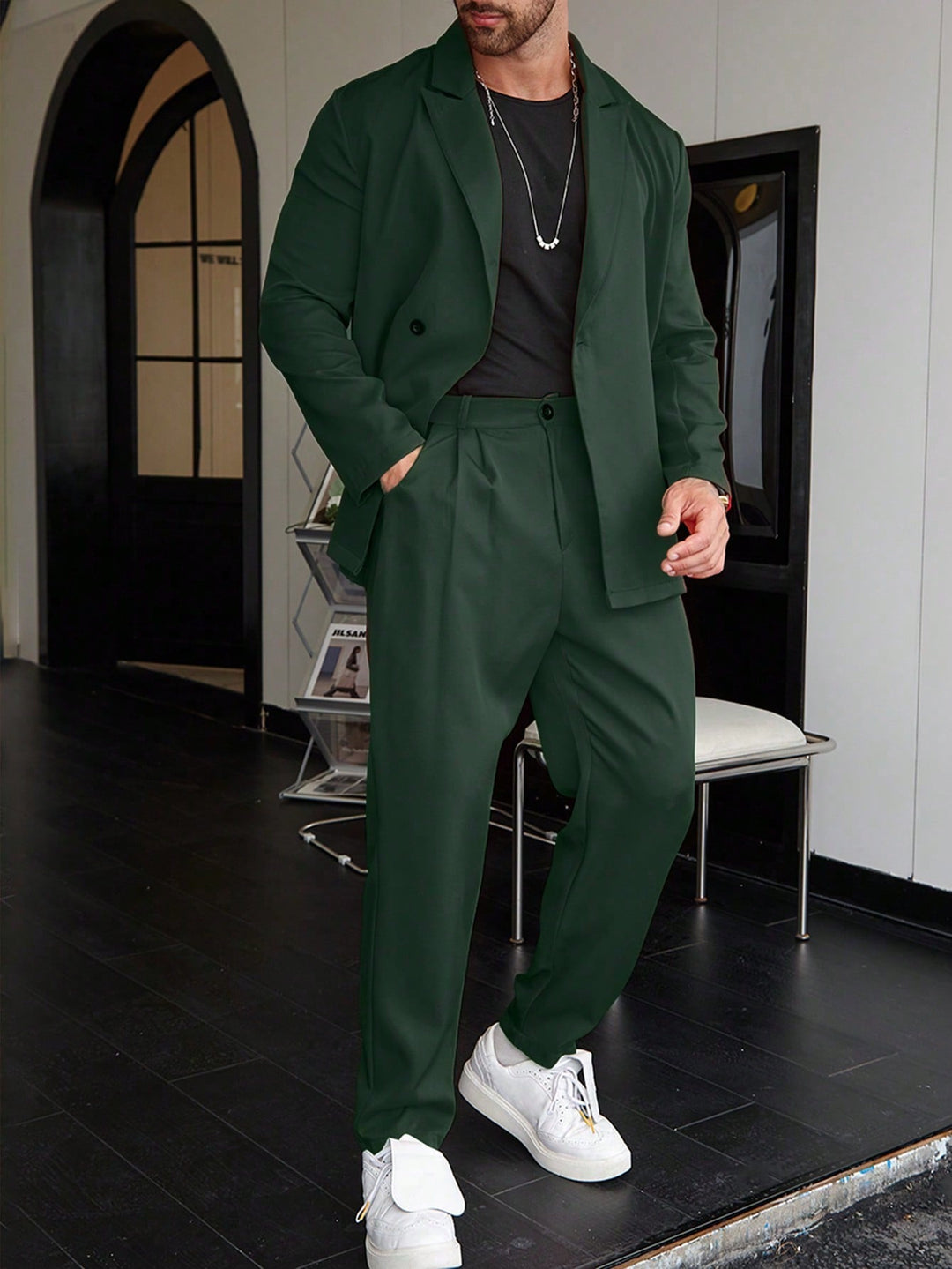 Ensemble Blazer Et Pantalon Oversize Pour Homme | Moderne