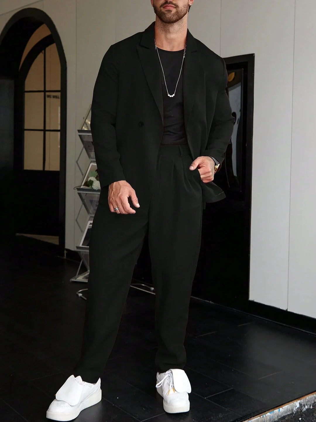 Ensemble Blazer Et Pantalon Oversize Pour Homme | Moderne