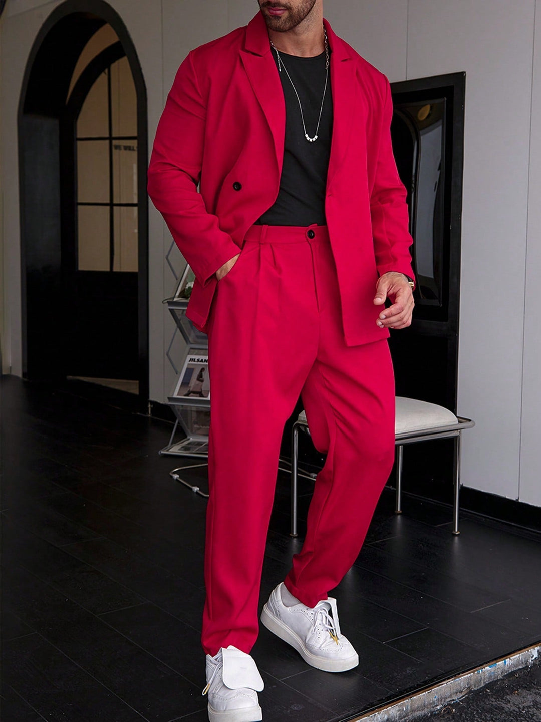 Ensemble Blazer Et Pantalon Oversize Pour Homme | Moderne