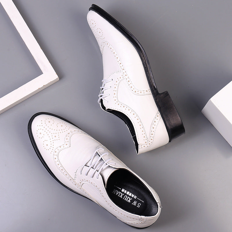 Chaussures Richelieu Classiques À Bout Golf Pour Homme | À Lacets