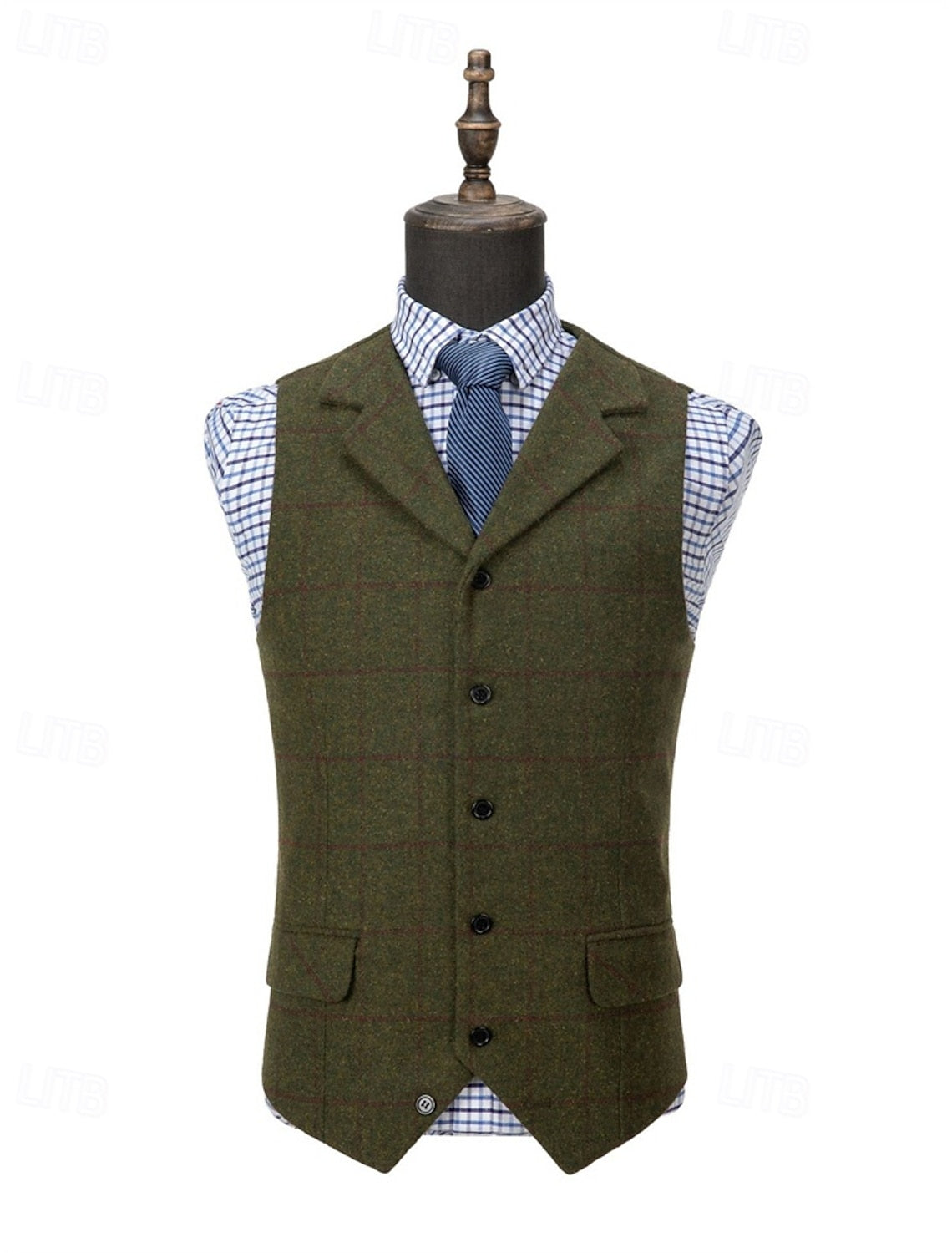 Gilet À Carreaux Pour Homme | Sans Manches