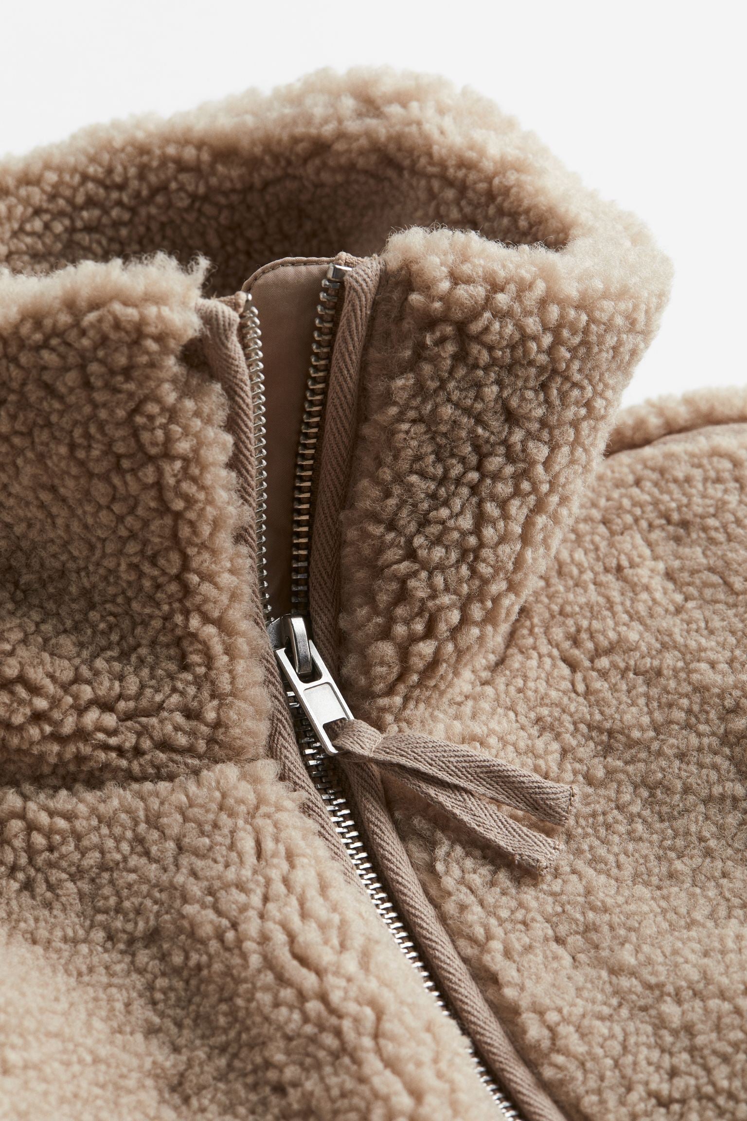 Manteau En Peluche À Col Montant Pour Femme | Hiver