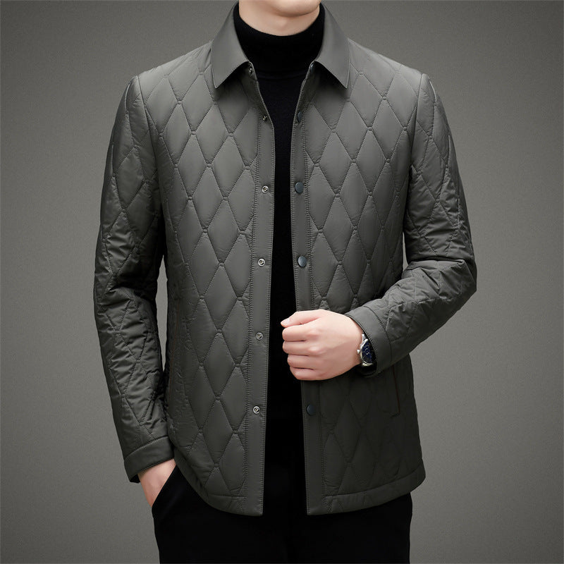 Veste D'hiver Boutonnée Pour Homme | Manches Longues