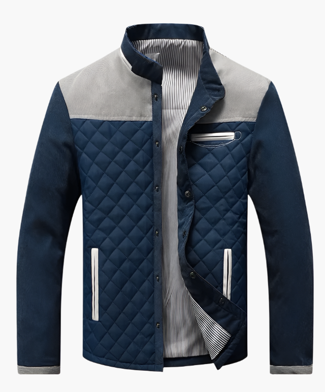 Veste Matelassée Décontractée À Col Montant Pour Homme | Hiver