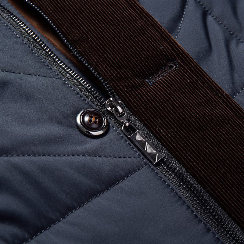 Veste Matelassée Avec Col En Fourrure Pour Homme | Automne