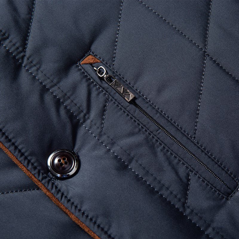 Veste Matelassée Avec Col En Fourrure Pour Homme | Automne