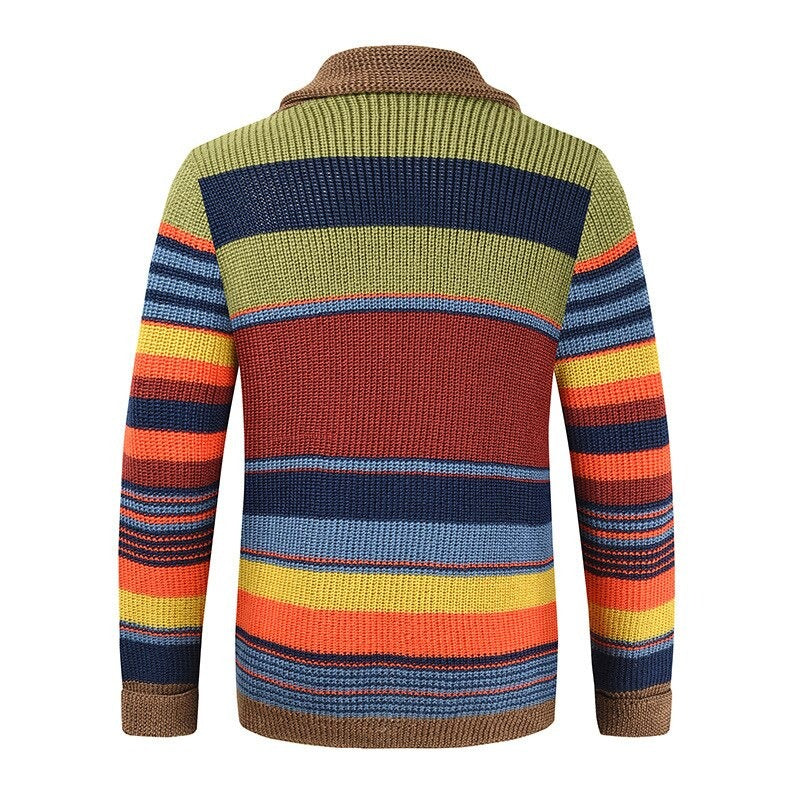 Cardigan Boutonné En Maille À Col En V Pour Homme | Manches Longues