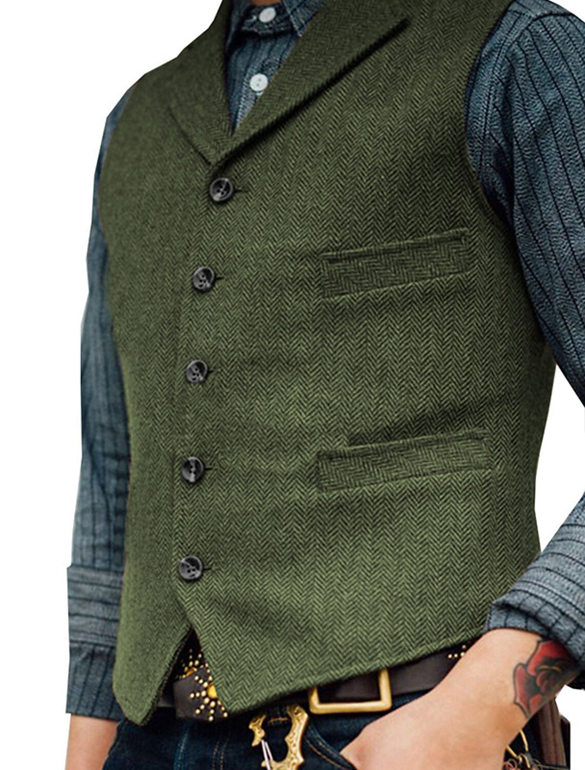 Gilet Boutonné Pour Homme | Sans Manches