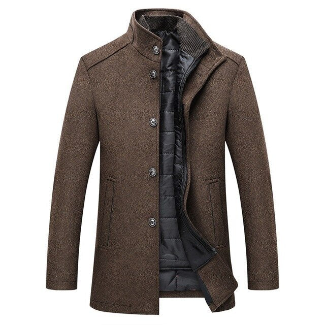 Manteau Pour Homme À Un Seul Bouton | Hiver