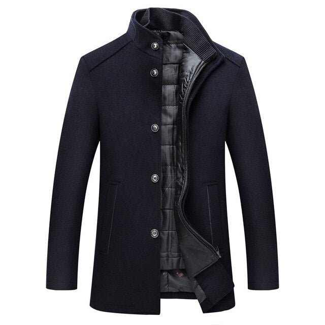 Manteau Pour Homme À Un Seul Bouton | Hiver