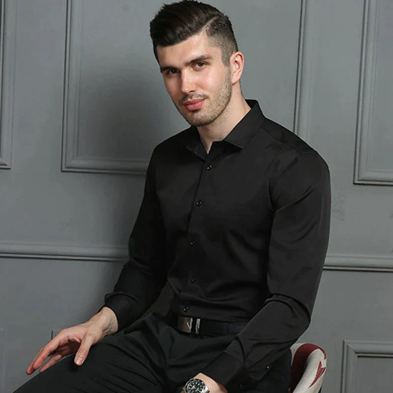 Chemise Pour Homme Avec Élasticité | Manche Longue