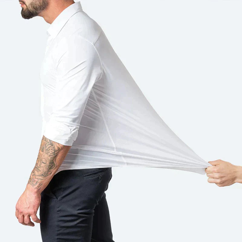 Chemise Pour Homme Avec Élasticité | Manche Longue
