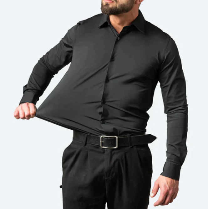 Chemise Pour Homme Avec Élasticité | Manche Longue