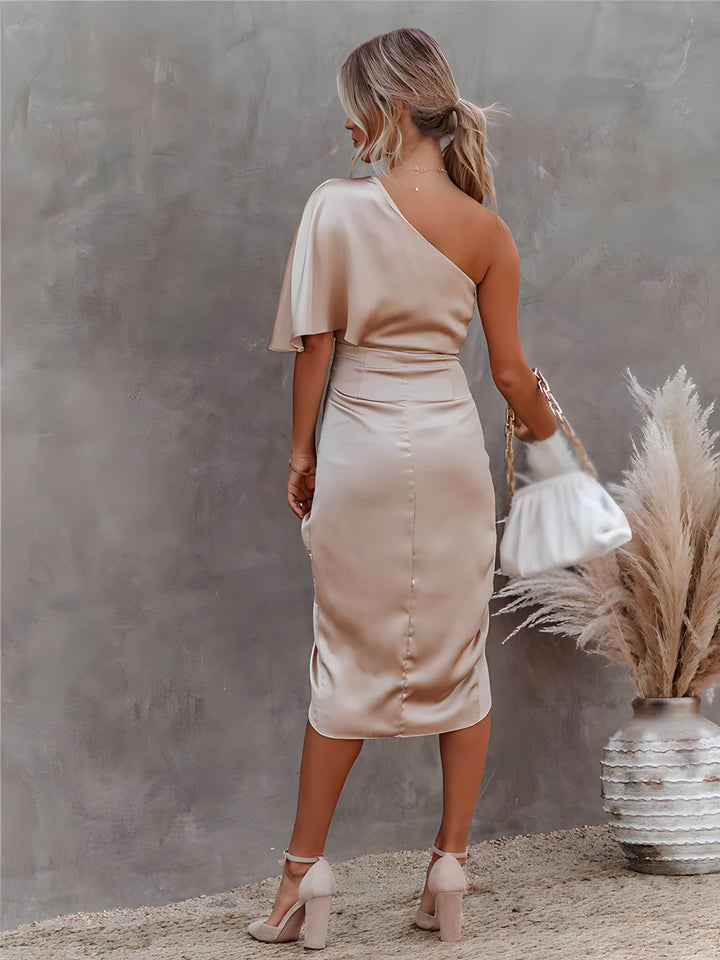 Robe De Fête À Une Épaule Pour Femme | Midi