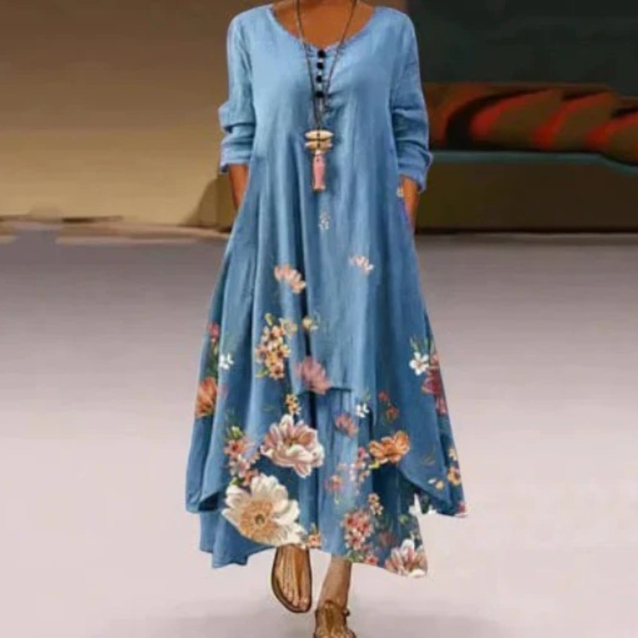 Amira | Robe D'été Double Épaisseur Pour Femme | Maxi