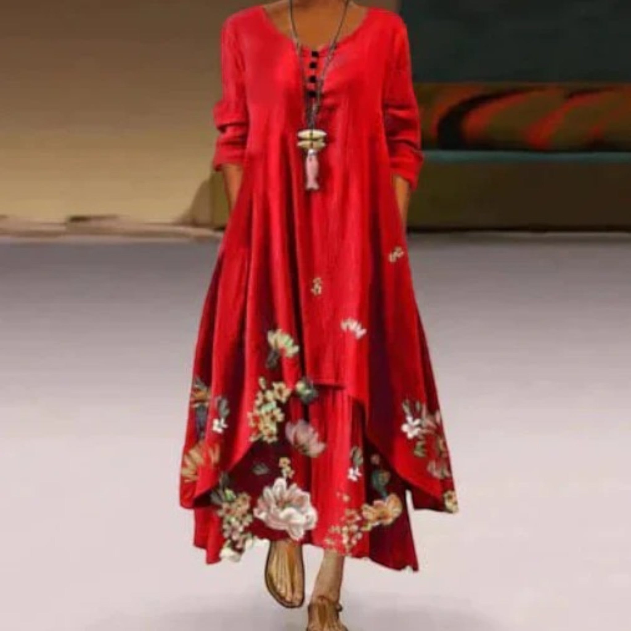 Amira | Robe D'été Double Épaisseur Pour Femme | Maxi