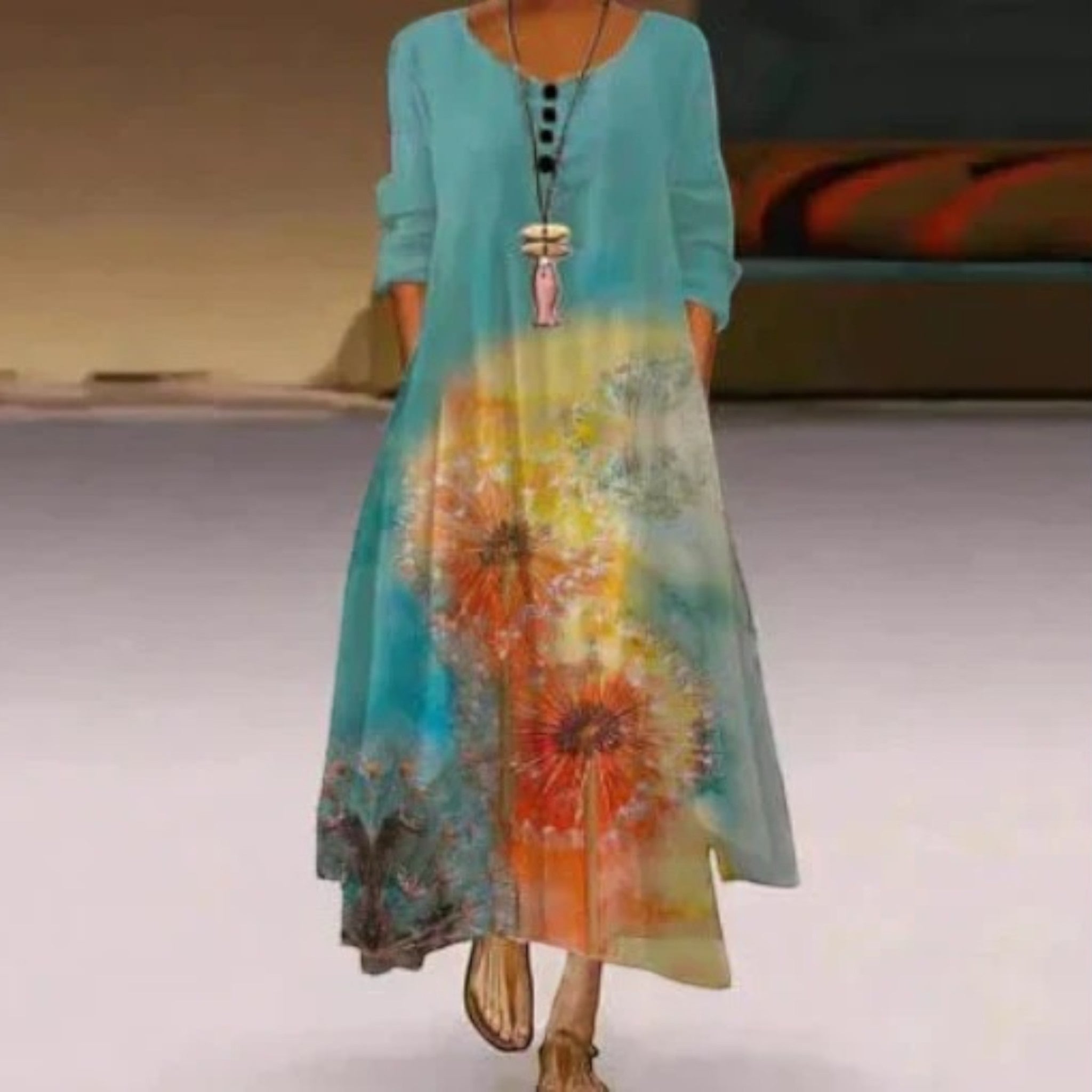Amira | Robe D'été Double Épaisseur Pour Femme | Maxi