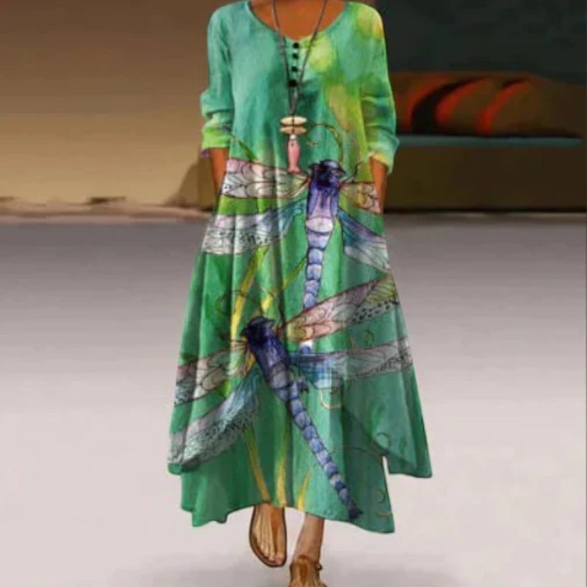 Amira | Robe D'été Double Épaisseur Pour Femme | Maxi