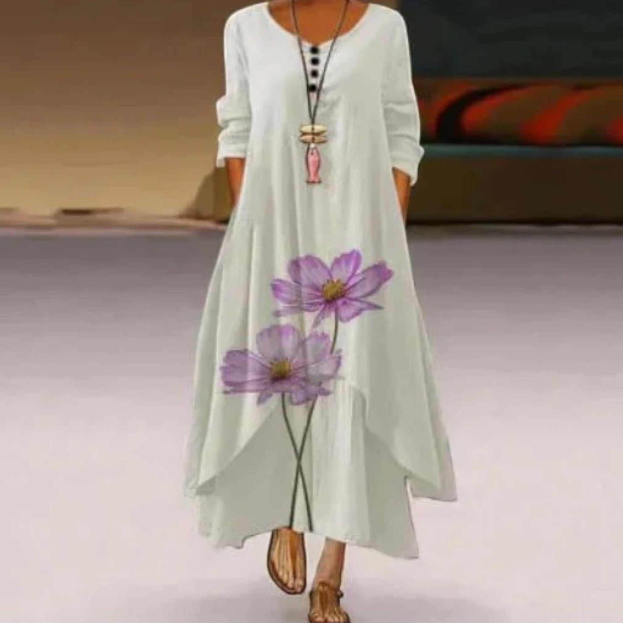 Amira | Robe D'été Double Épaisseur Pour Femme | Maxi