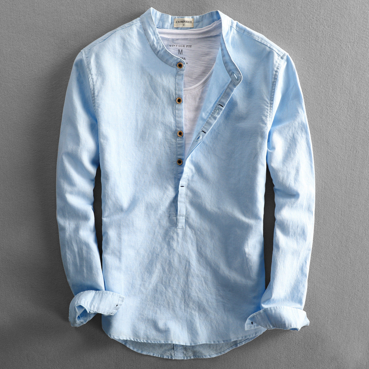 Chemise Homme Décontractée À Manches Longues | Boutonnage Devant